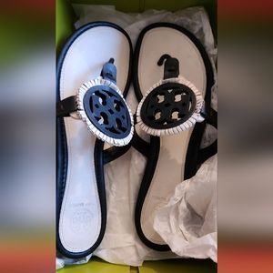 TORY BURCH MILLER FRINGE SANDAL